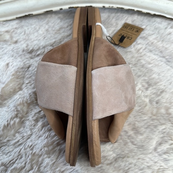 Crevo | Emery Blush Leather Slip On Slide Sandal, Size 11 NIB - Picture 11 of 16